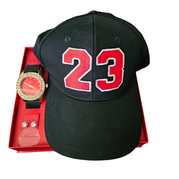 Exclusive 3-Piece Gift Set – Snapback Hat, Watch & Earrings | “23” Collection - Picture 3 of 8
